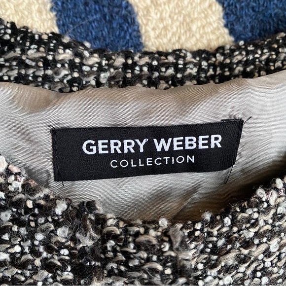 🖤 GERRY WEBER BLACK GREY TWEED WOOL BLEND JACKET! - Picture 13 of 14